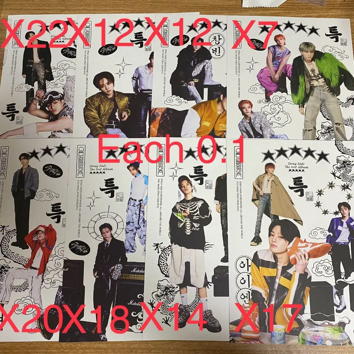 Prepaidx) straykids Special album OOTD poster WTS