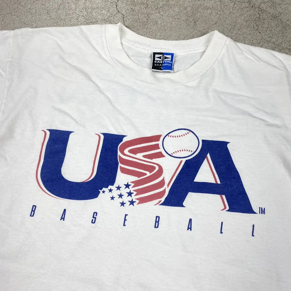 90's USA Easton Basket Vintage 하프 티 (100