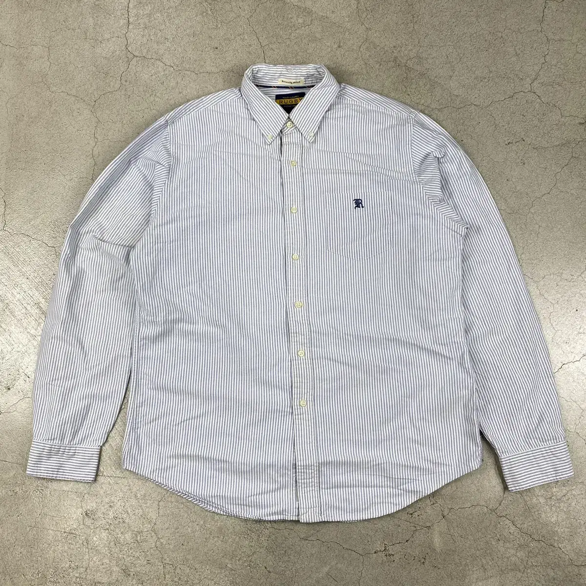 Polo Rugby Stripe Oxford Shirt (100)