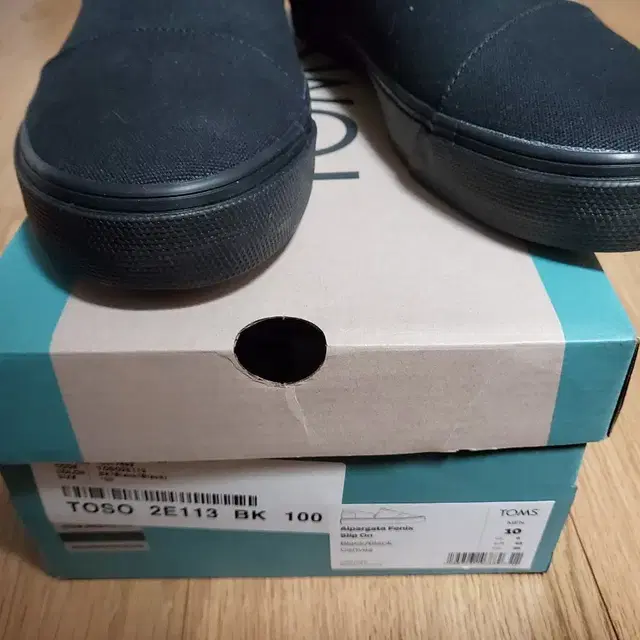 TOMS Alp. Fenix 슬립온 black 10(280) 새신발