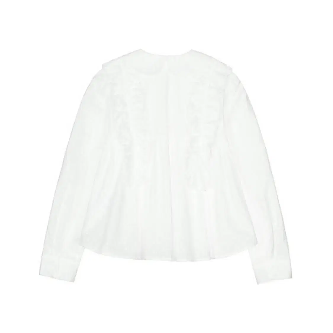 Cosmoss 22fw ruffle lace shirt