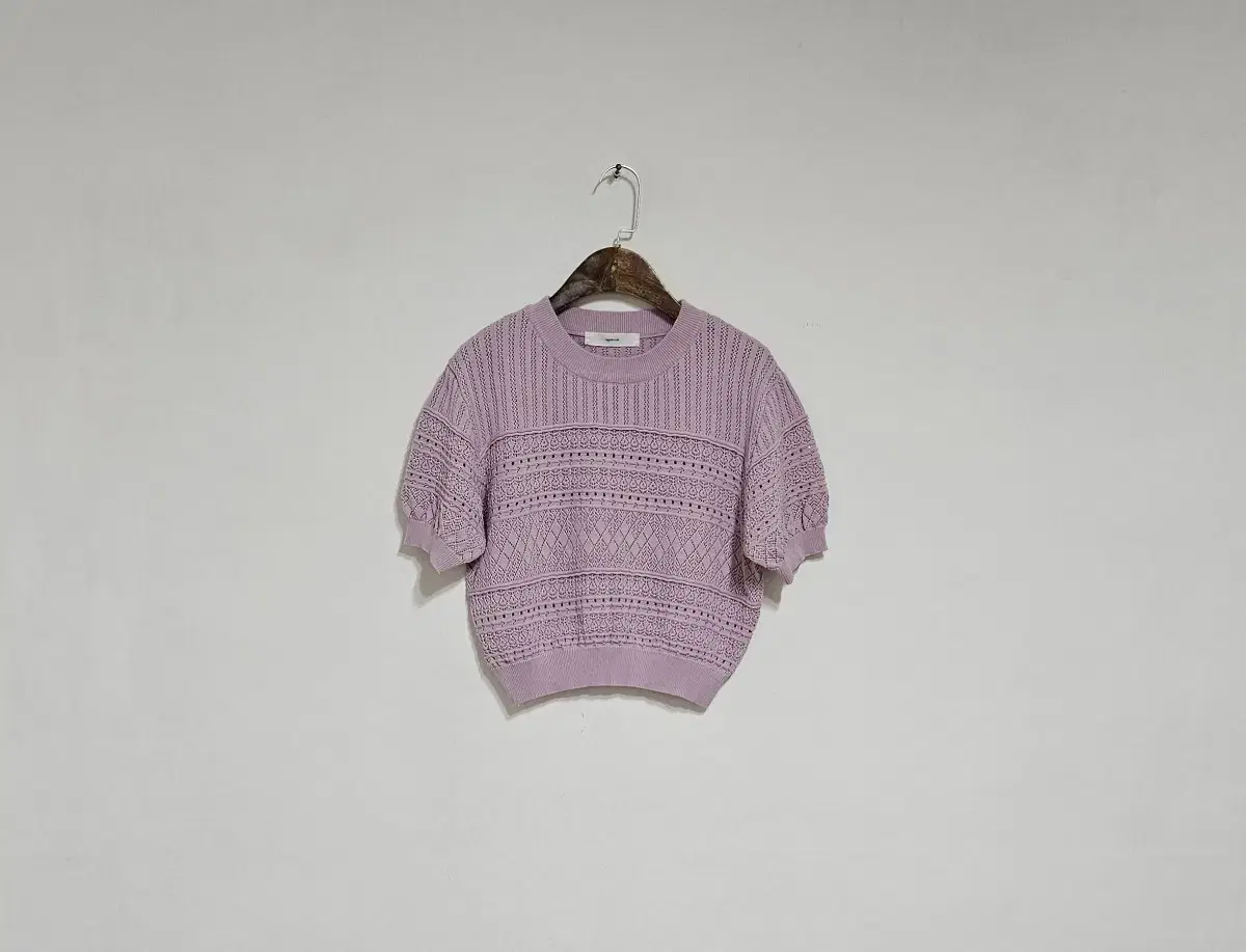 Punching Eyelet Lavender Knit