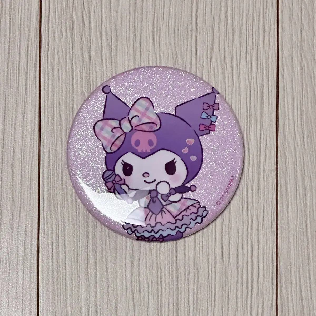 Sanrio Kuromi Pin Badge Ichigo Shimbun Appendix