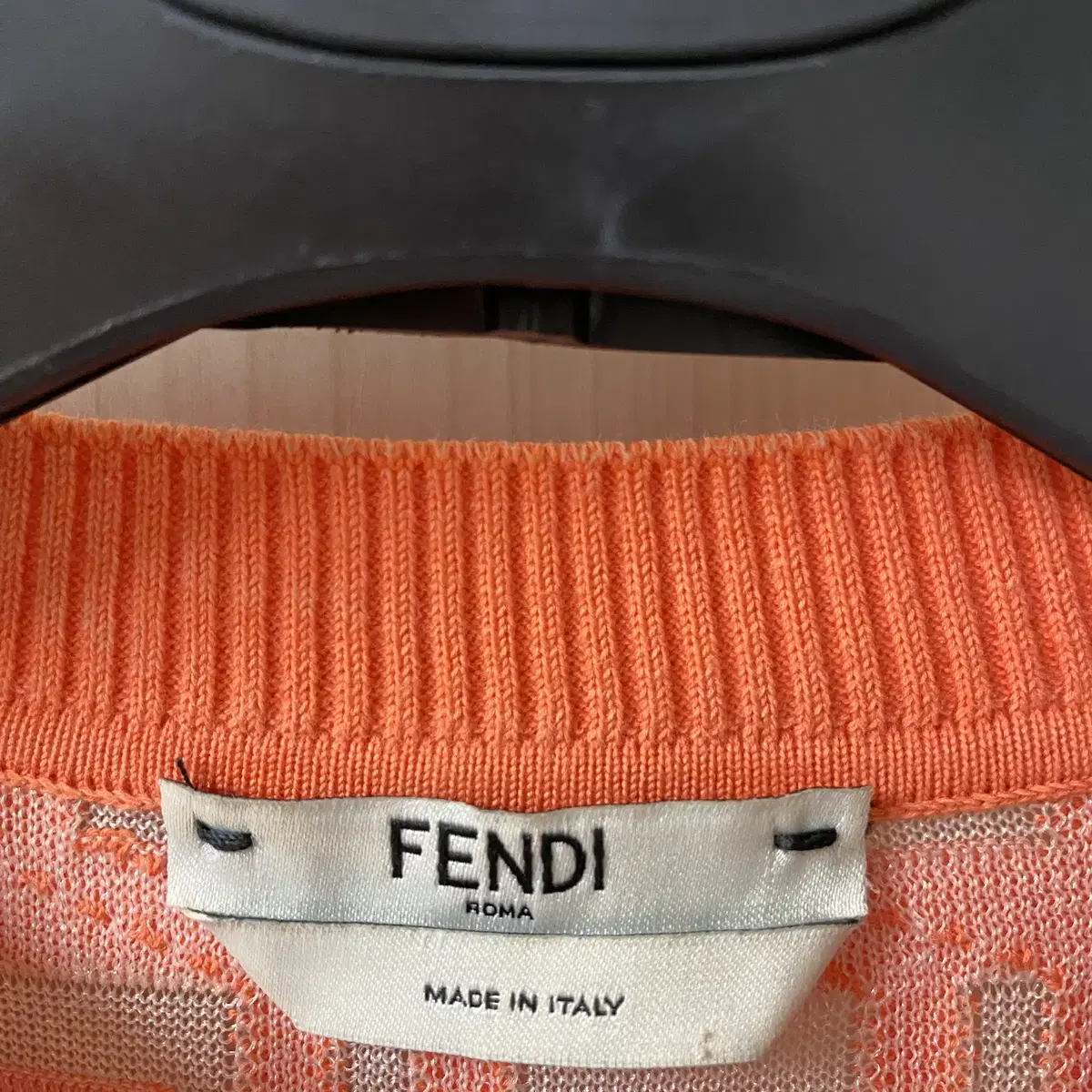 [정품] [FENDI] 펜디 FF 반팔 니트 시스루