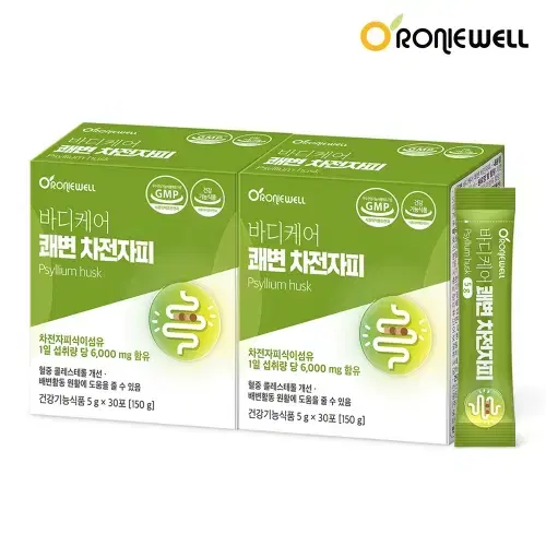 로니웰 바디케어 쾌변 차전자피 5g x 30포x2BOX