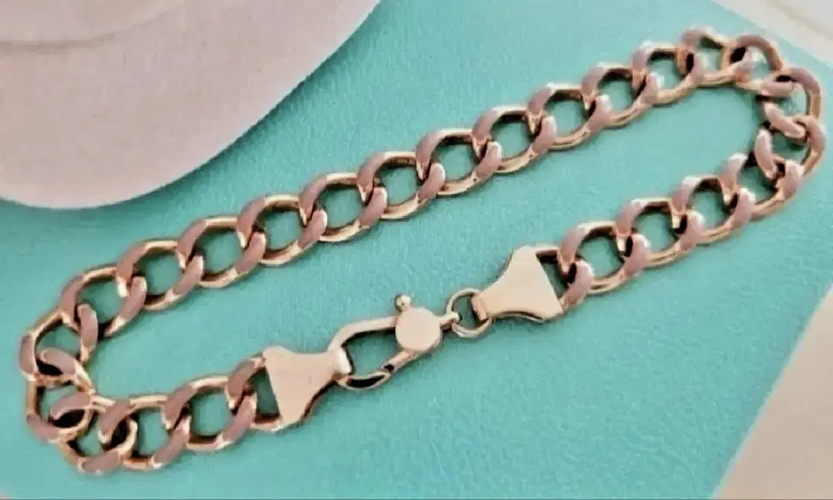 14k Light Brown Epoxy Chain Reversible Bracelet (17")