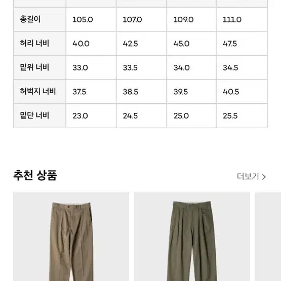 [4] 러프사이드 투턱 와이드팬츠 카키/올리브