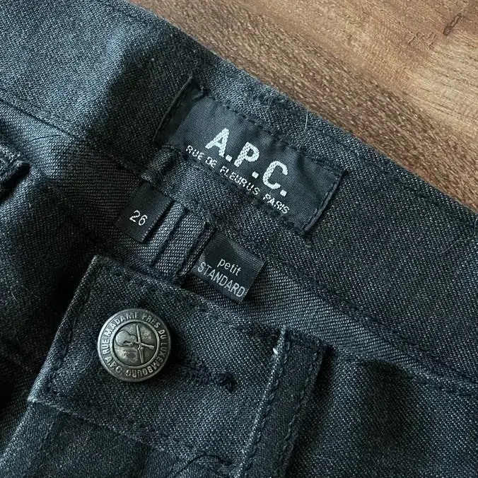 아페쎄 APC 블랙 데님 26사이즈