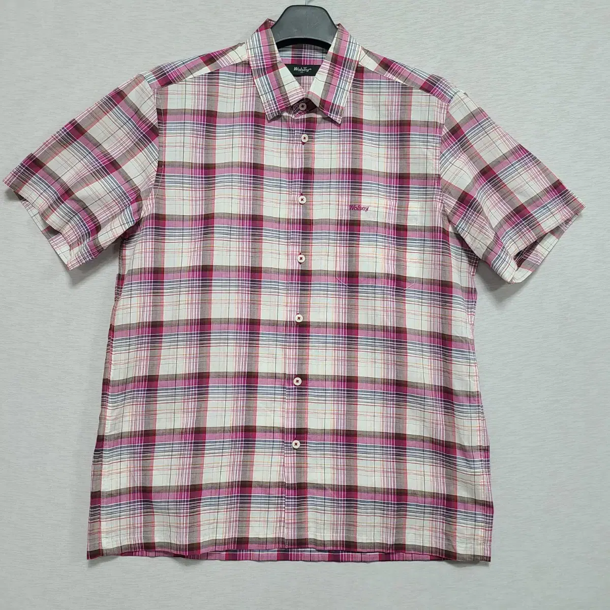 Ulsei check short sleeve shirt M105 ㅡ0516