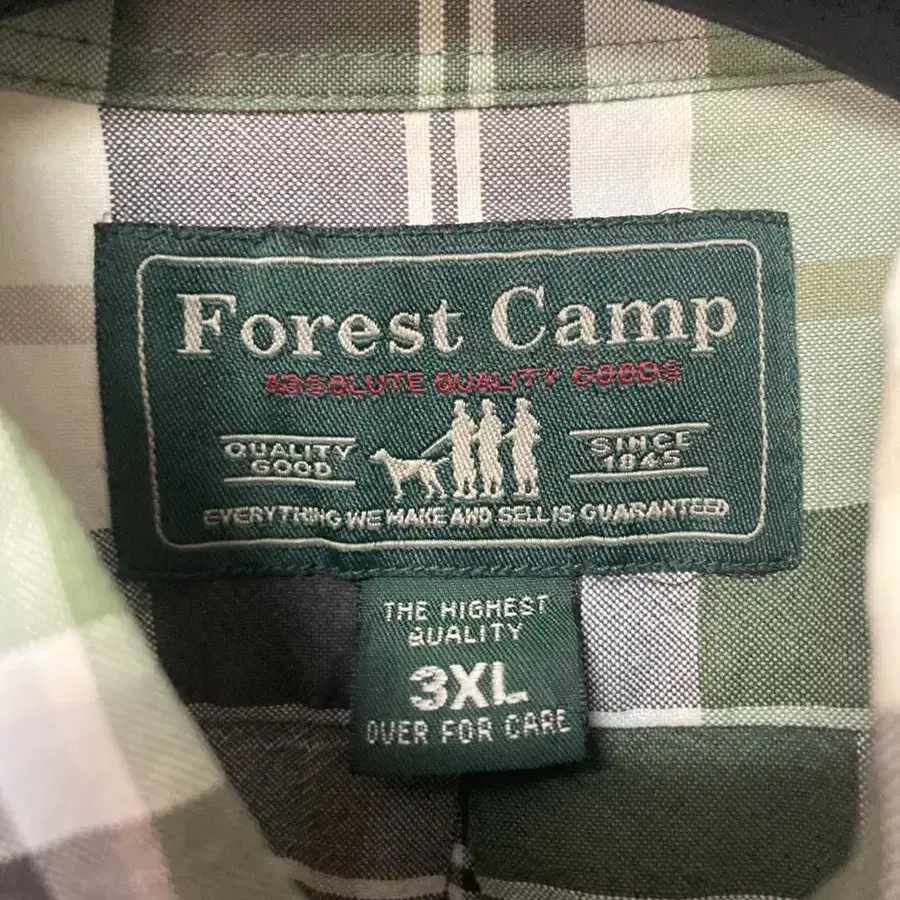 Forest camp 체크셔츠