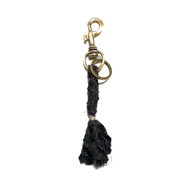 PARACHNE Weaving Key Chain BLACK CHECK