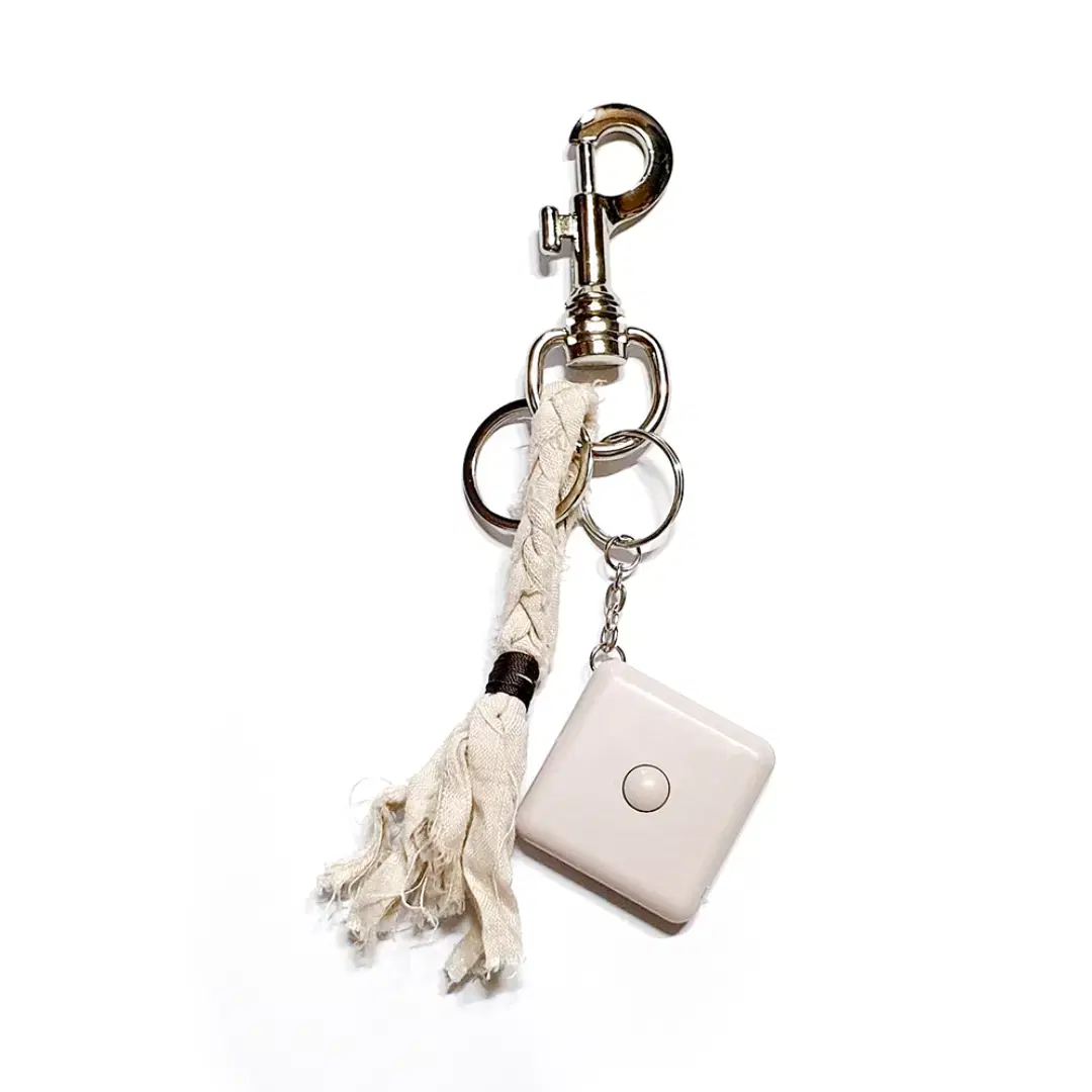 PARACHNE Weaving Key Chain BEIGE LINEN