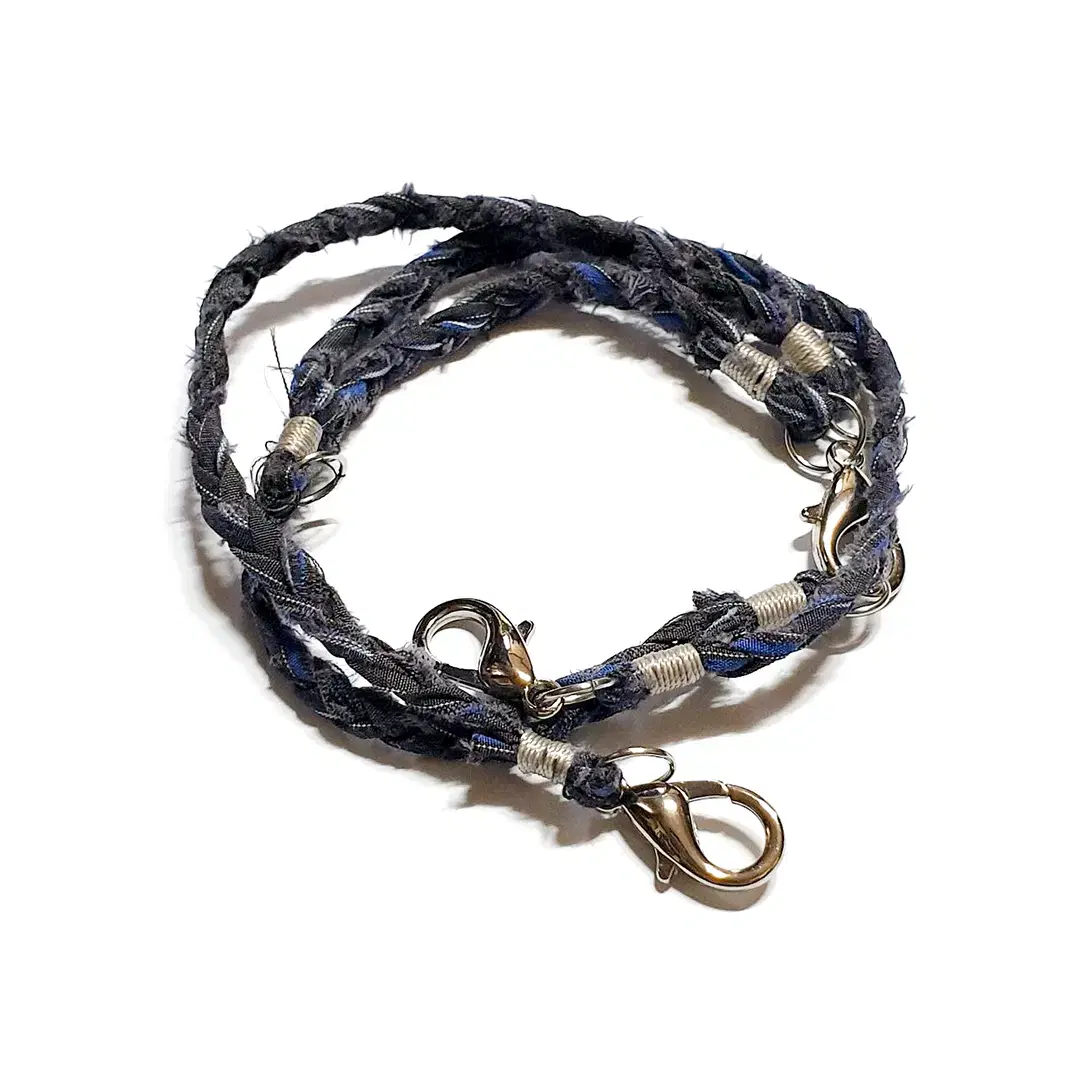 PARACHNE Weaving Bracelet GRAY STRIPE