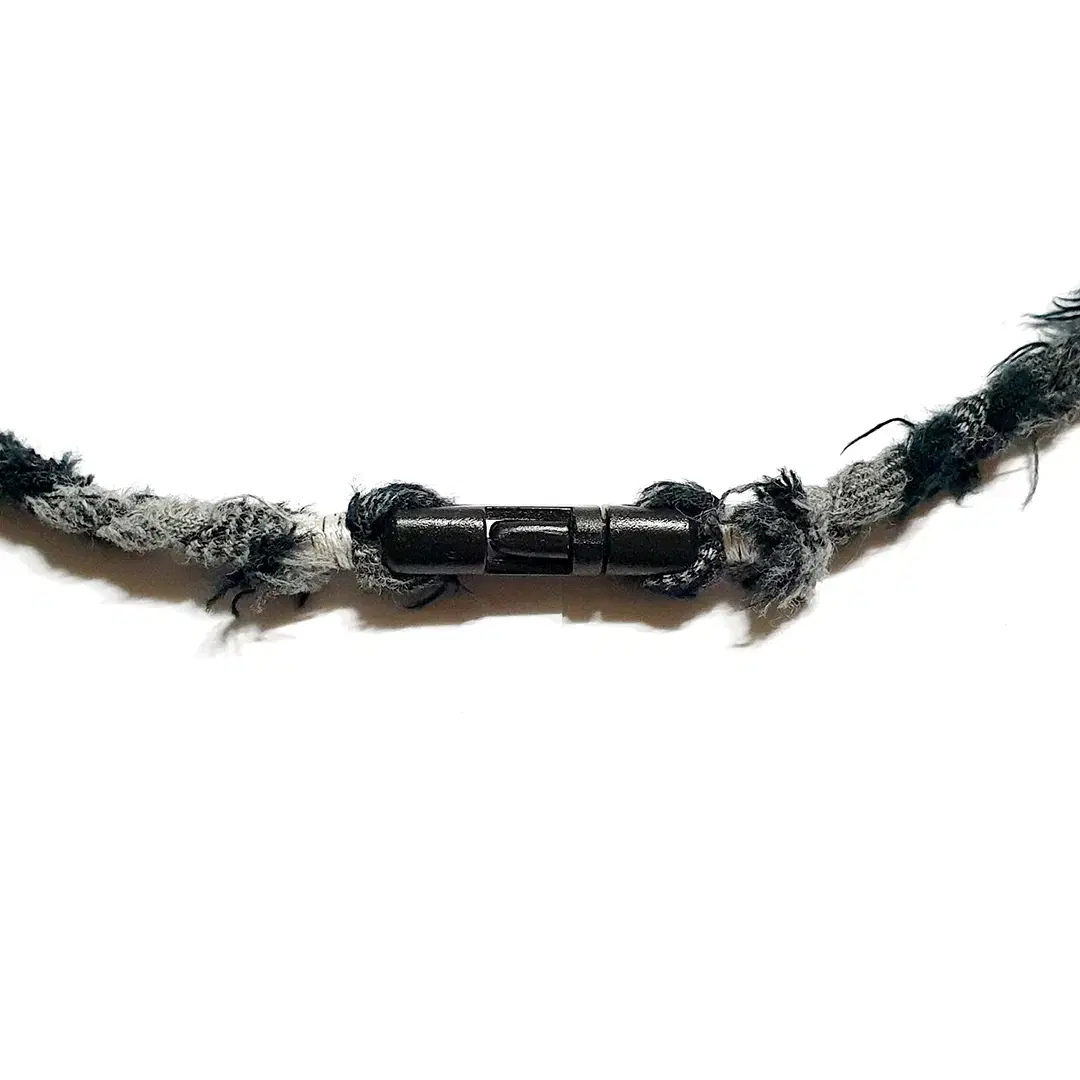 PARACHNE Weaving Necklace BLACK FLANNEL