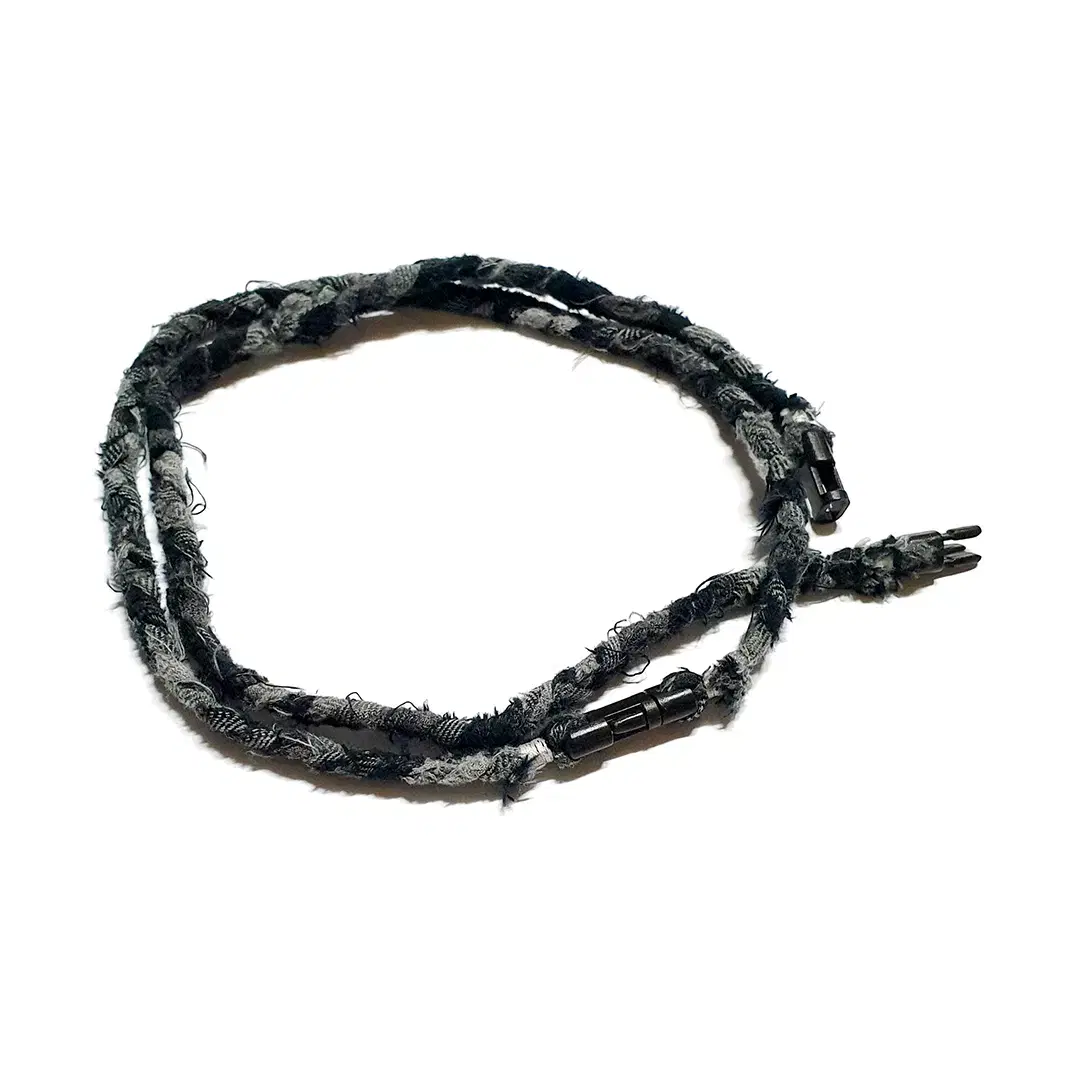 PARACHNE Weaving Necklace BLACK FLANNEL