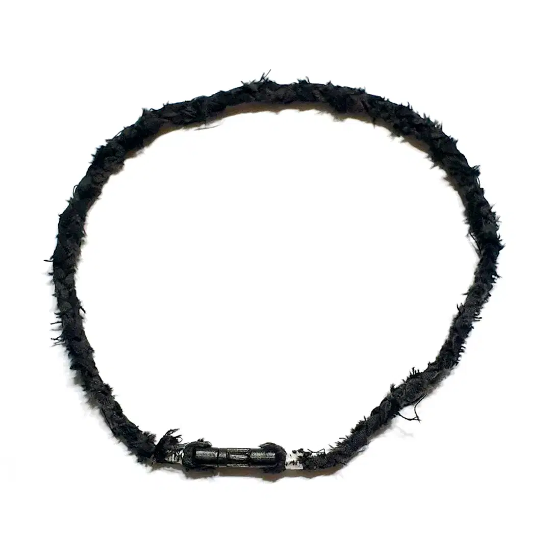 PARACHNE Weaving Necklace BLACK CHECK