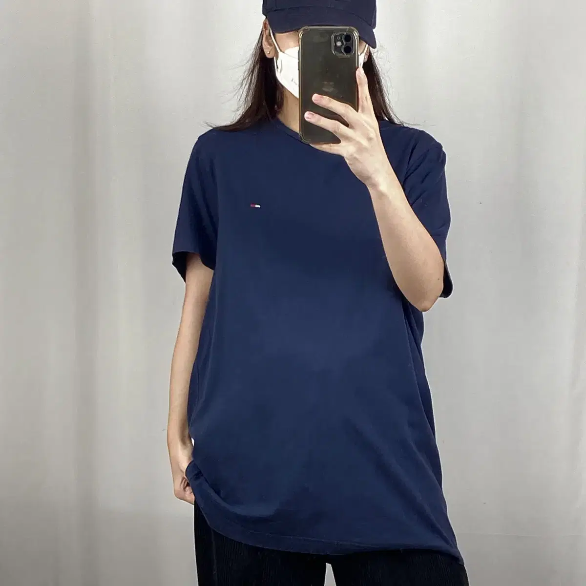 Tommy Hilfiger Navy Round Vahn Tee S .240515