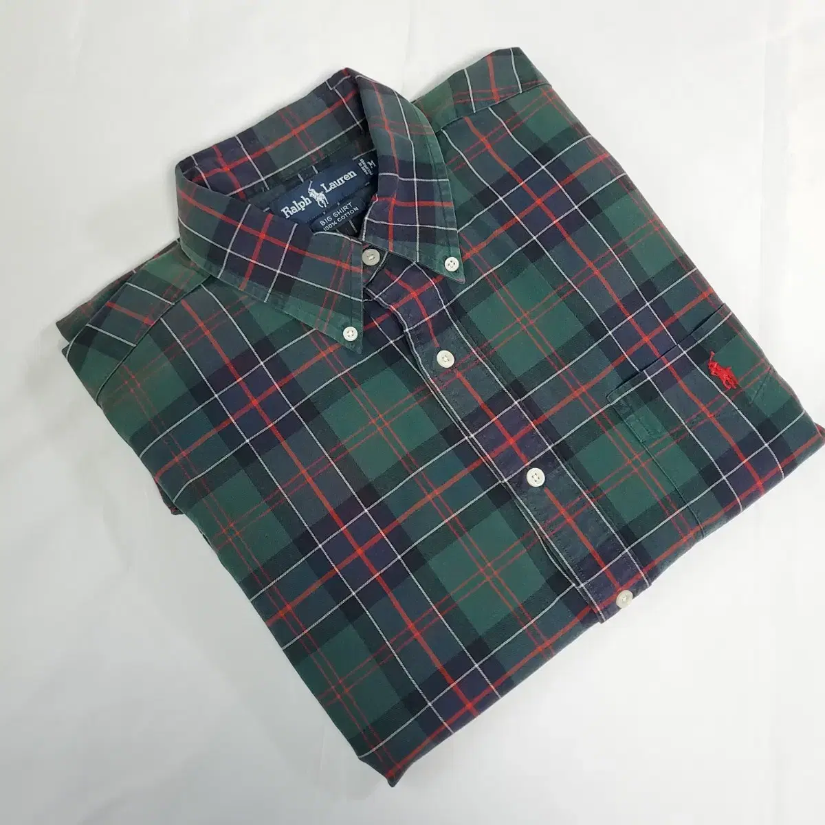 (cv755) Genuine M to L Polo Ralph Lauren short sleeve big shirt. Polo