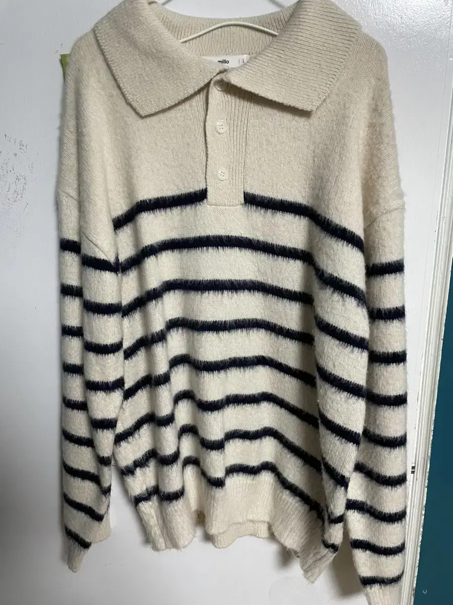 New Thomas Mohair Knit in Ivory Size L