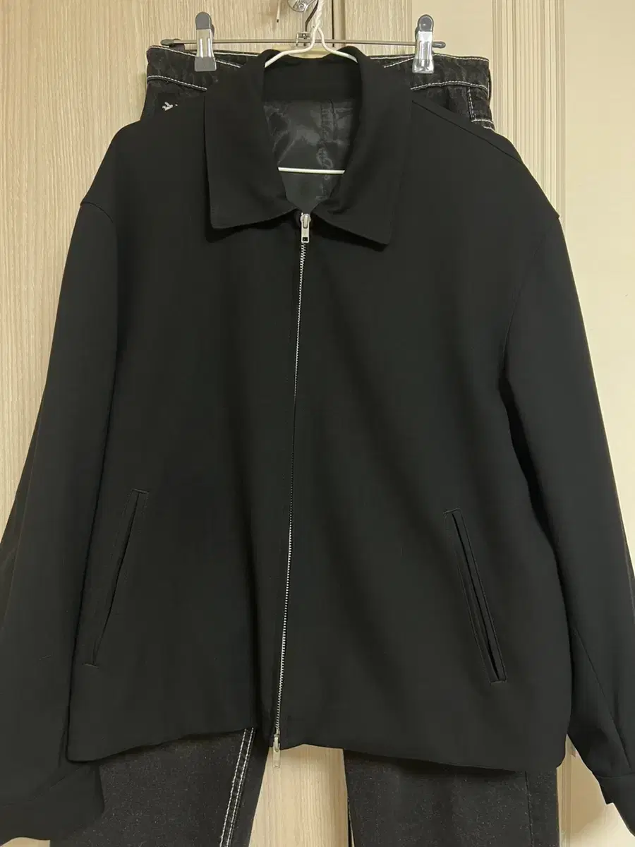 Drawstring Wool Blouson Jacket L