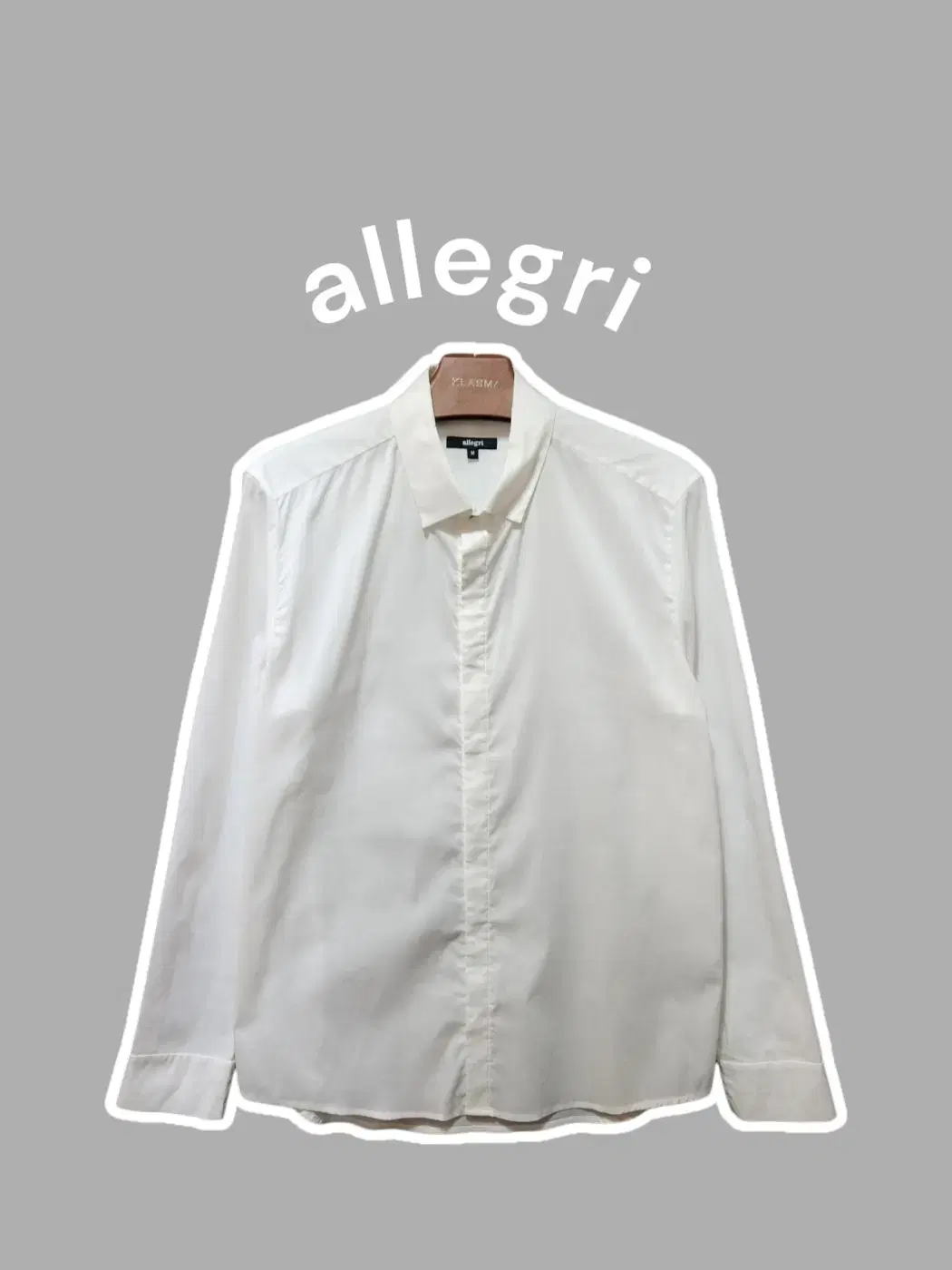 [M] allegri Allegri Stretch Cuffed Shirt White