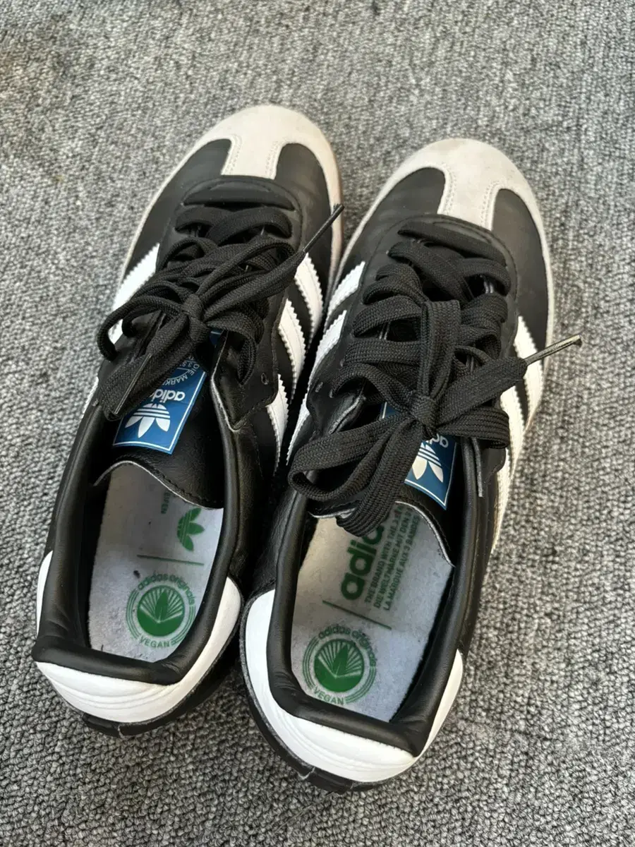 adidas Samba Vegan Black White (250)