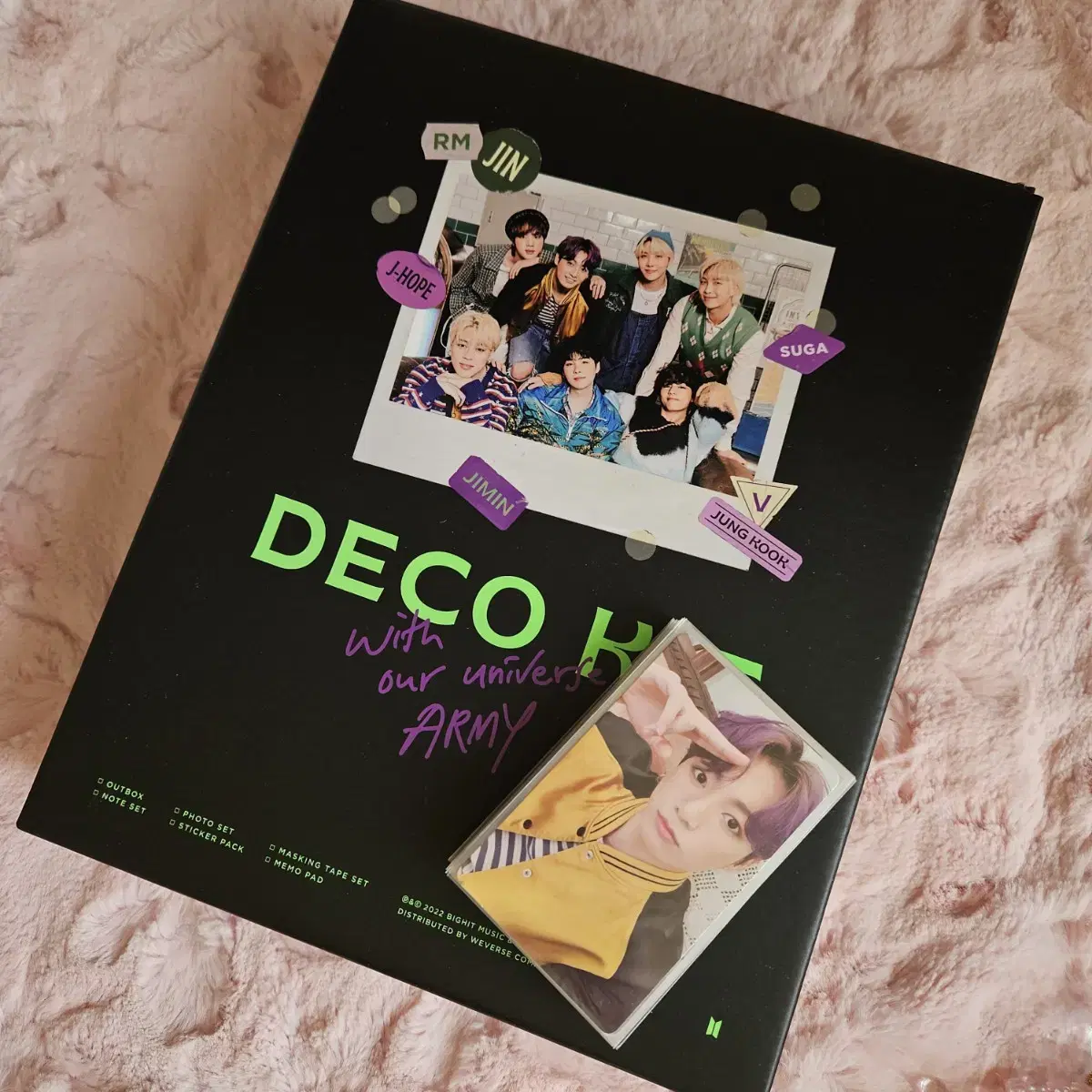 BTS Deco Kit jungkook photocard IncludesPulbakNamjoonSeokJinYoon KihoSeokJiminTaehyungJungkook