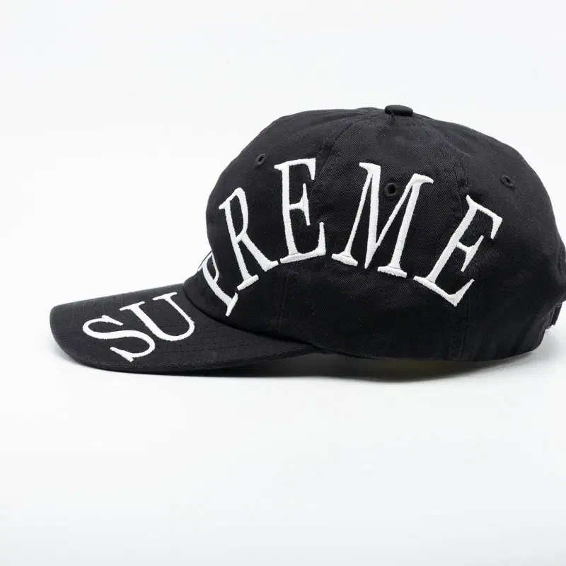 SUPREME SIDE ARC 6 PANEL BLACK CAP 18SS