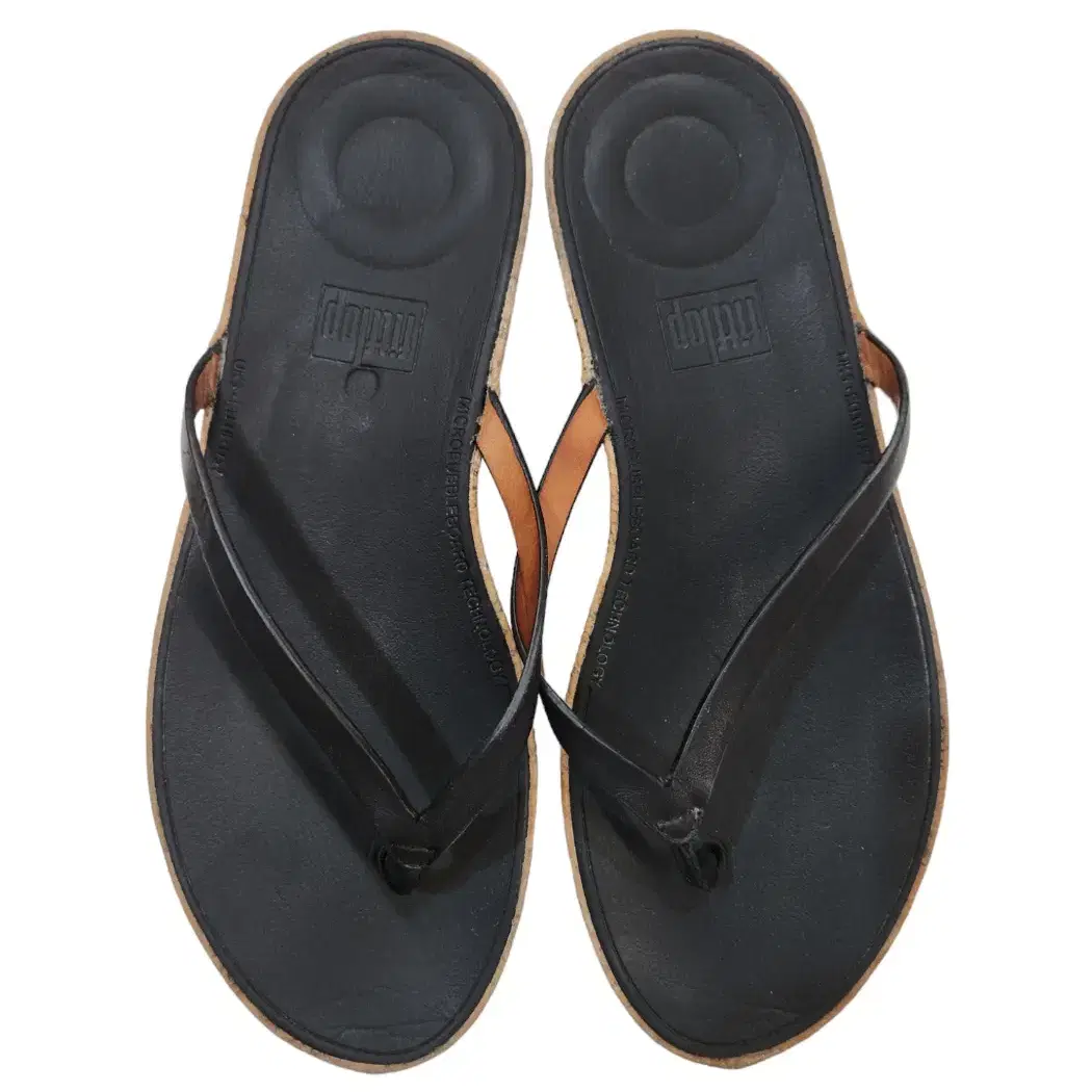 [UK5-245] FITFLOP 핏플랍 코르크 쪼리 샌들 / 굽3.5CM