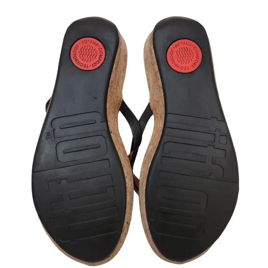 [UK5-245] FITFLOP 핏플랍 코르크 쪼리 샌들 / 굽3.5CM