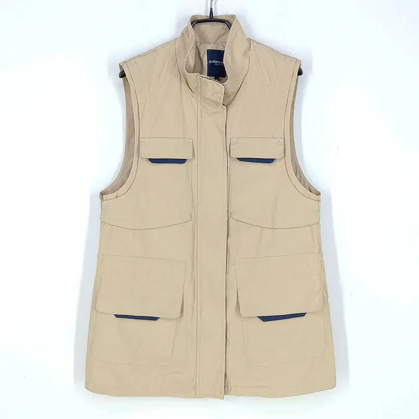 Galleries Women's Cotton Sleeveless Jacket Beige85 (HU30981)