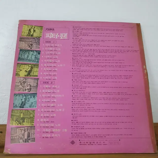 피터팬  LP 1979   윤복희.추송웅.최유리노래     귀한음반