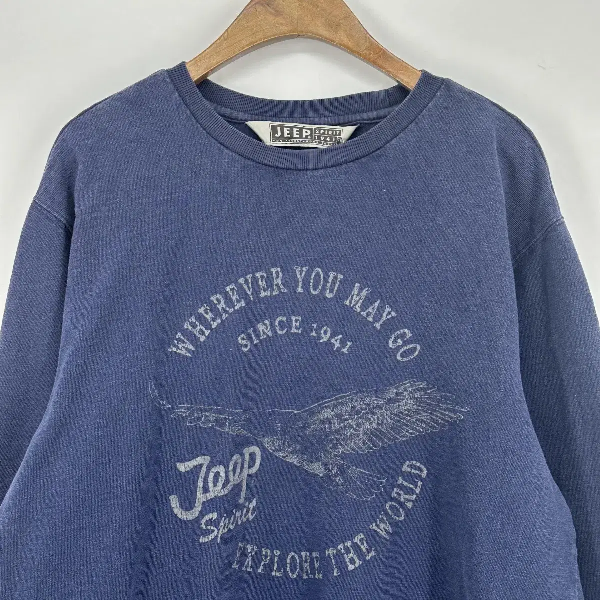 JEEP 지프 긴팔 티셔츠 (L size / NAVY)