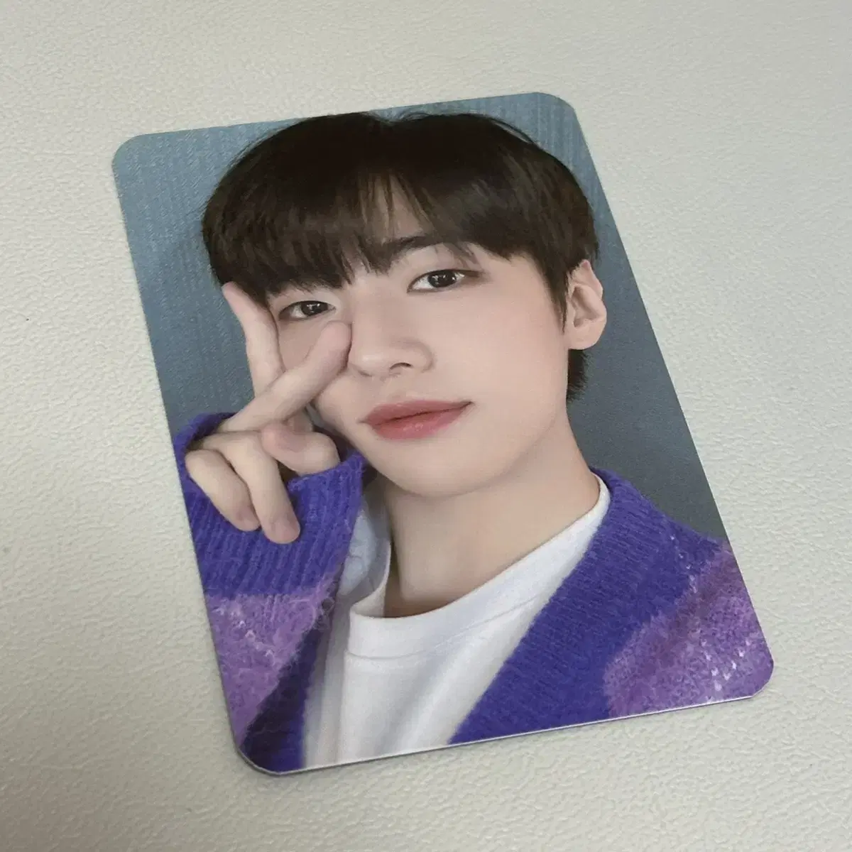 Jae Chan fan con photocard