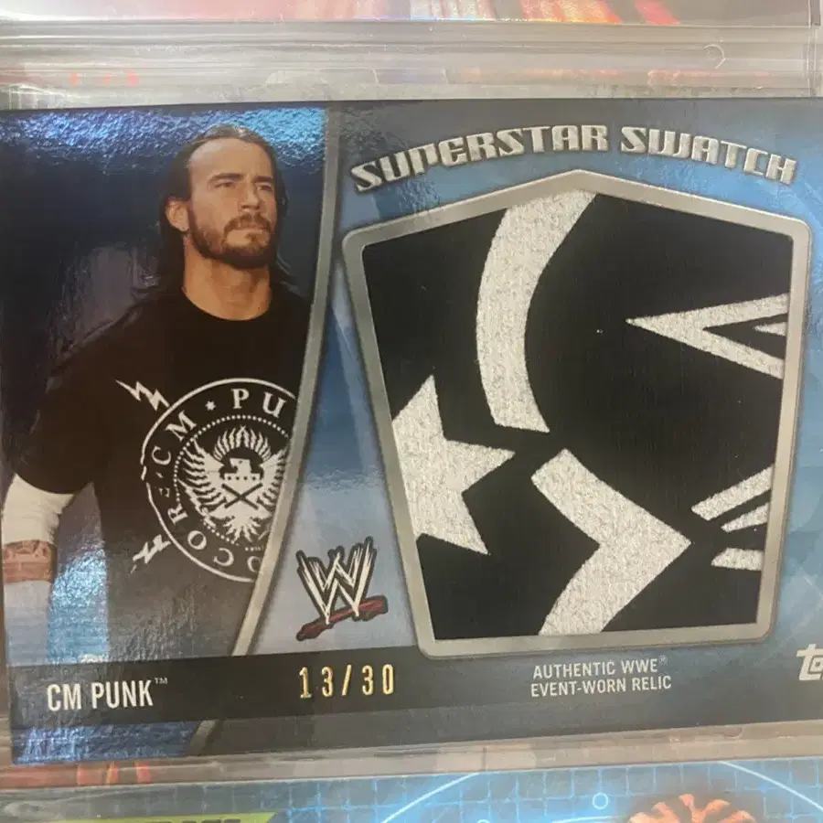 WWE topps CM PUNK big jumbo relic 티셔츠 카드