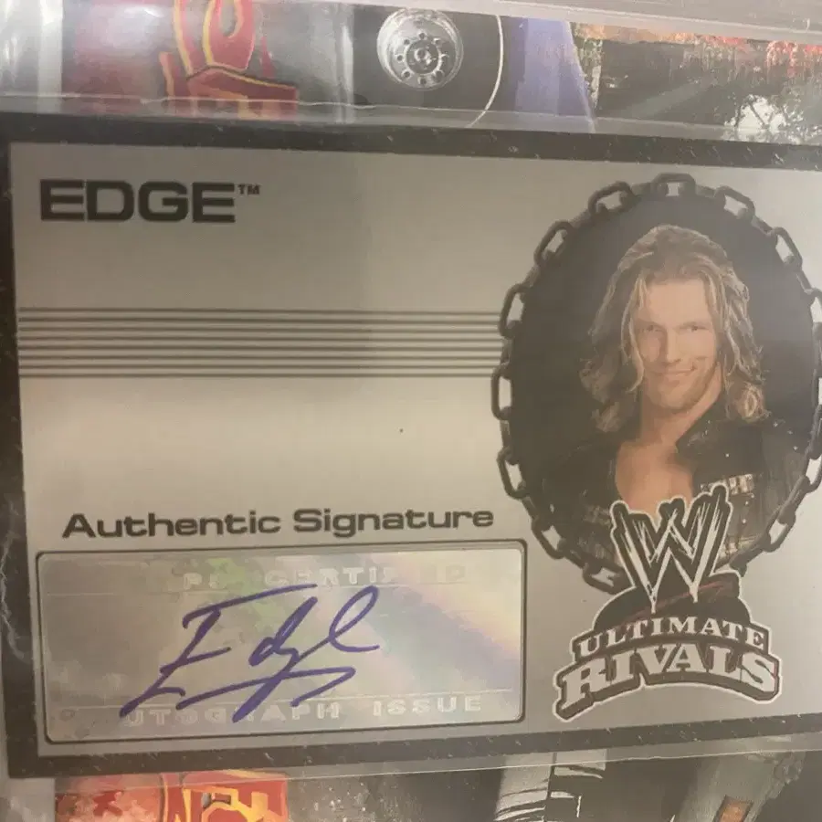 WWE topps 레슬링 엣지 오토 카드 Edge auto card