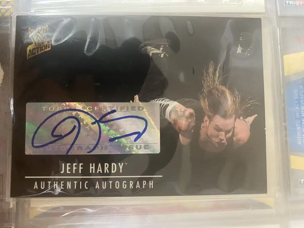 WWE Topps 레슬링 제프하디 jeff hardy 오토 카드