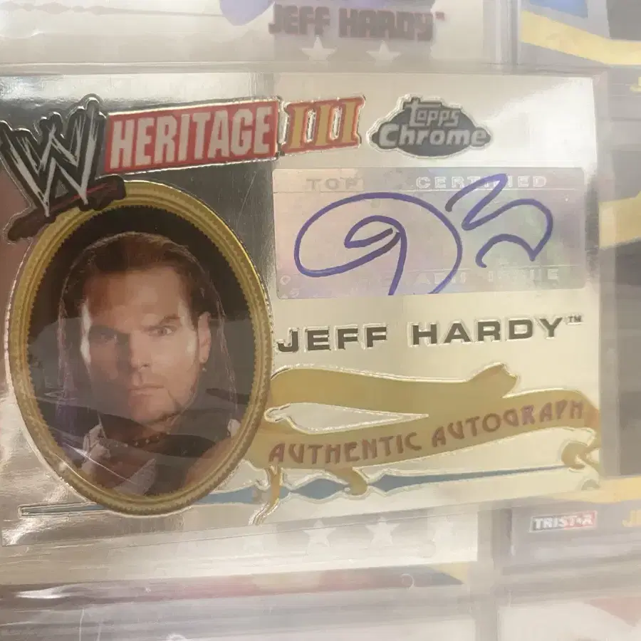 WWE Topps heritage3 제프하디 jeff hardy 오토