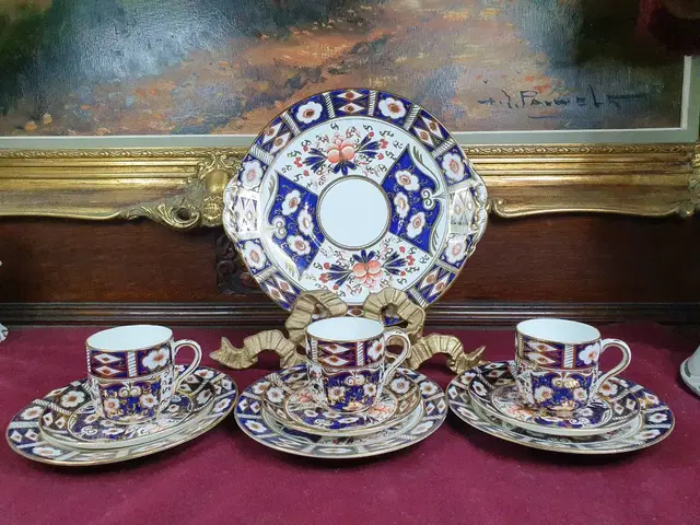 1892년 영국 Sutherland China Imari Coffee S