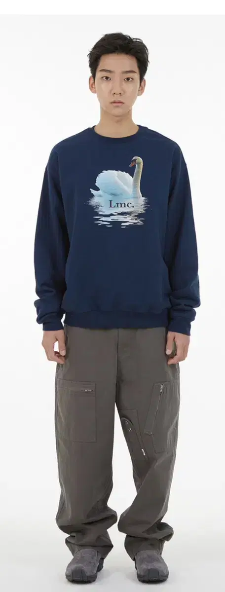 (NEW) LMC LMC SWAN SWEATSHIRT navy