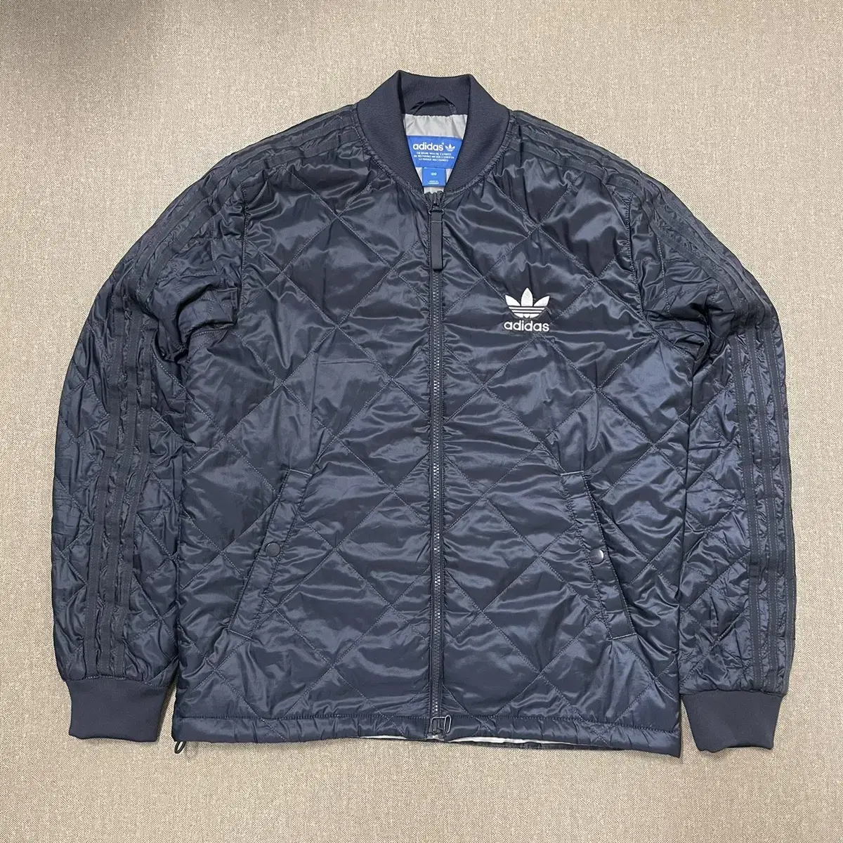 [TAIPO] Adidas Quilted Padded Jumper Gray 100