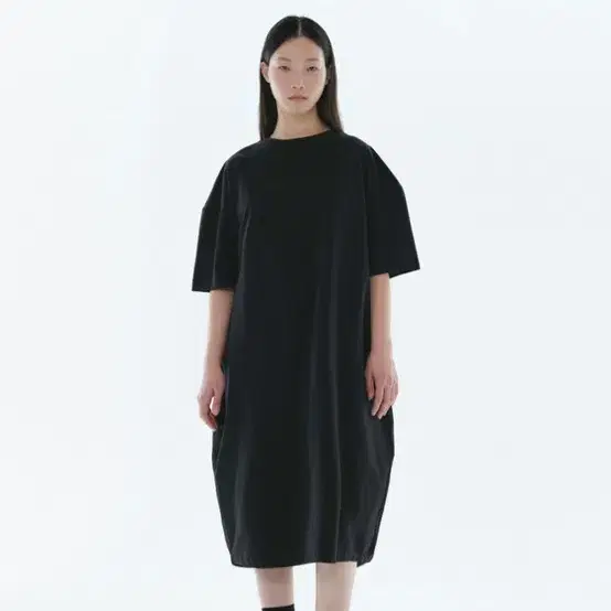 ESSENTIAL by EQL Volume Jersey Dress (Bl