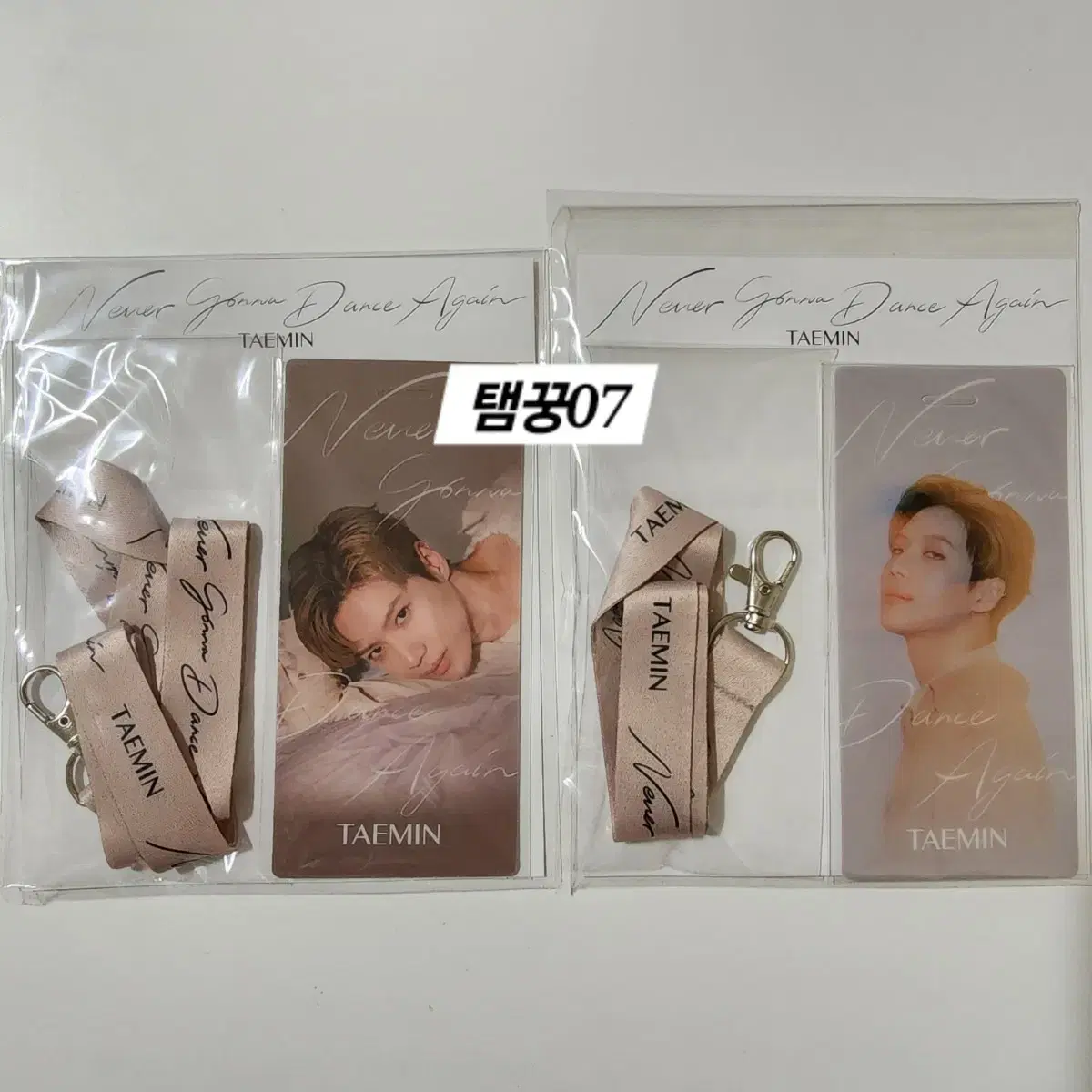 [unsealed] shinee taemin N.G.D.A Lanyard + Hardphoto A,B in bulk