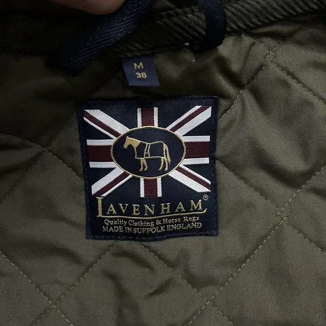 [M]Lavenham 라벤햄 퀄팅 베스트/카키