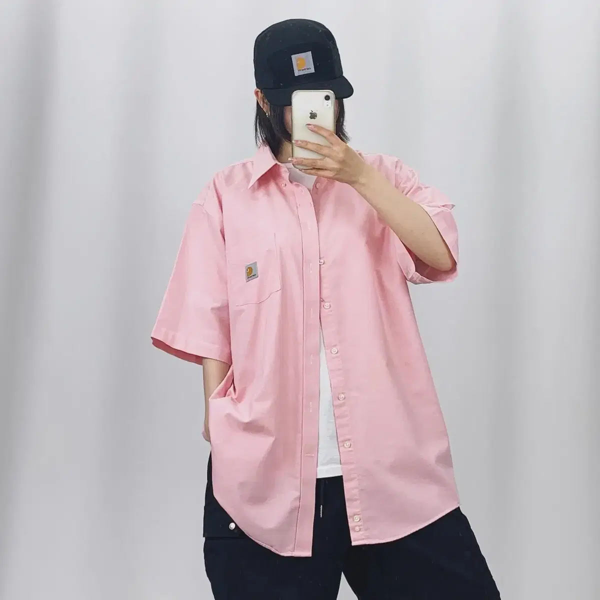 [3XL]Calheart Pink Short Sleeve Shirt CH4943