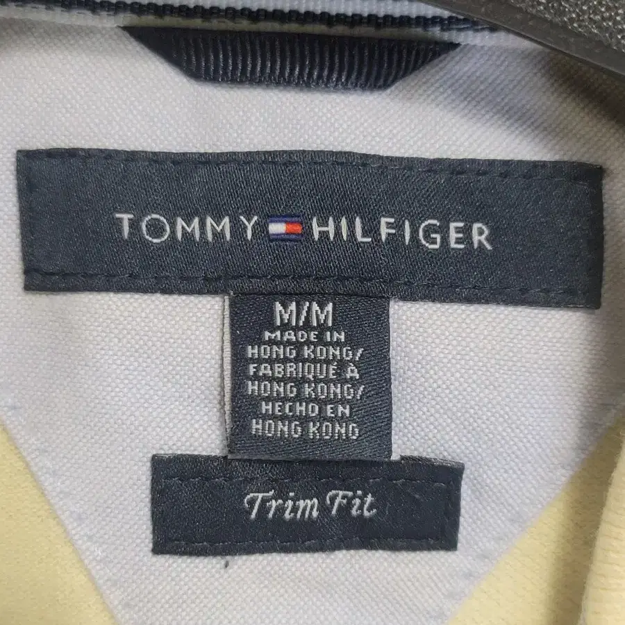 TOMMY HILFIGER 타미힐피거 라이트옐로우 반팔카라티