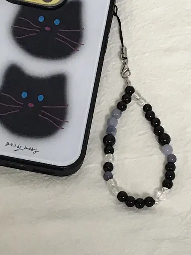 블랙홀 비즈 키링 스트랩 * beads keyring