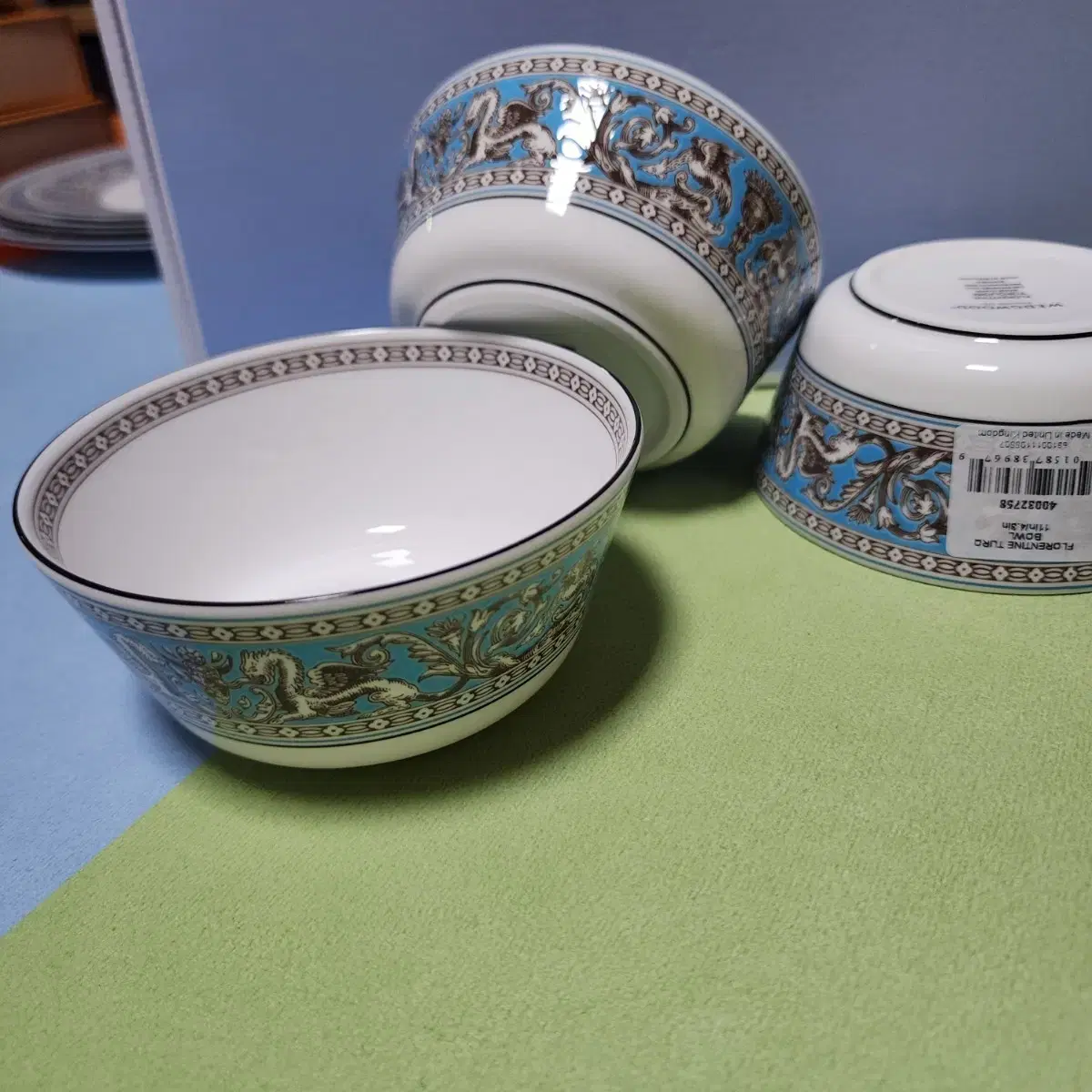 웨지우드 WEDGWOOD 플로렌틴 터콰즈 볼 11cm