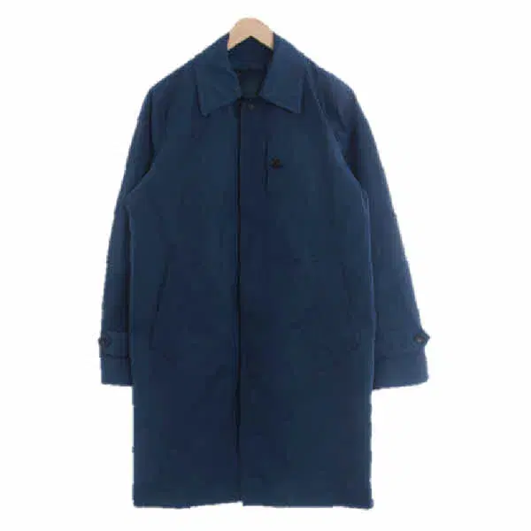 Tie Foreman Navy Cotton Blend Mac Coat [95]