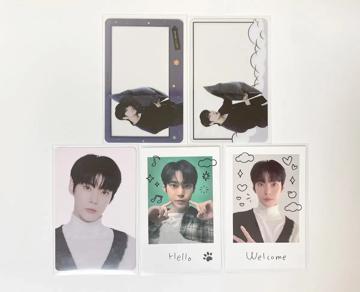 (Bulk) NCT Home doyoung polaroid Clear photocard Scratch Photo Card